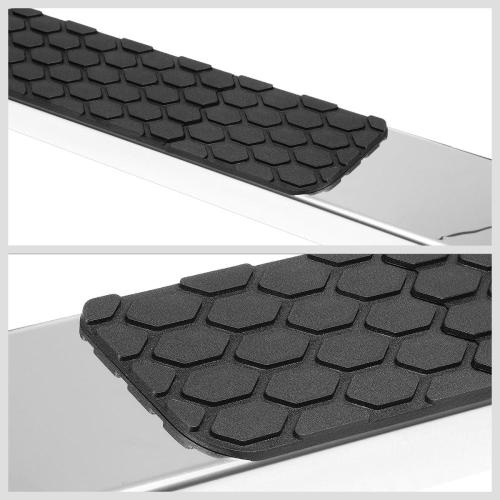 Metal Flat Honeycomb 1 Pad Running Board Nerf Bar 09-18 Ram Crew Cab BFC-RUNB-Z-8222-SS