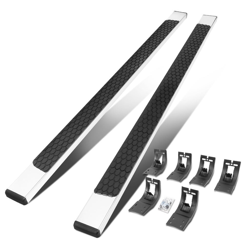 Metal Flat Honeycomb 1 Pad T2 Running Board Nerf Bar 09-18 Ram Crew Cab BFC-RUNB-Z-8224-SS