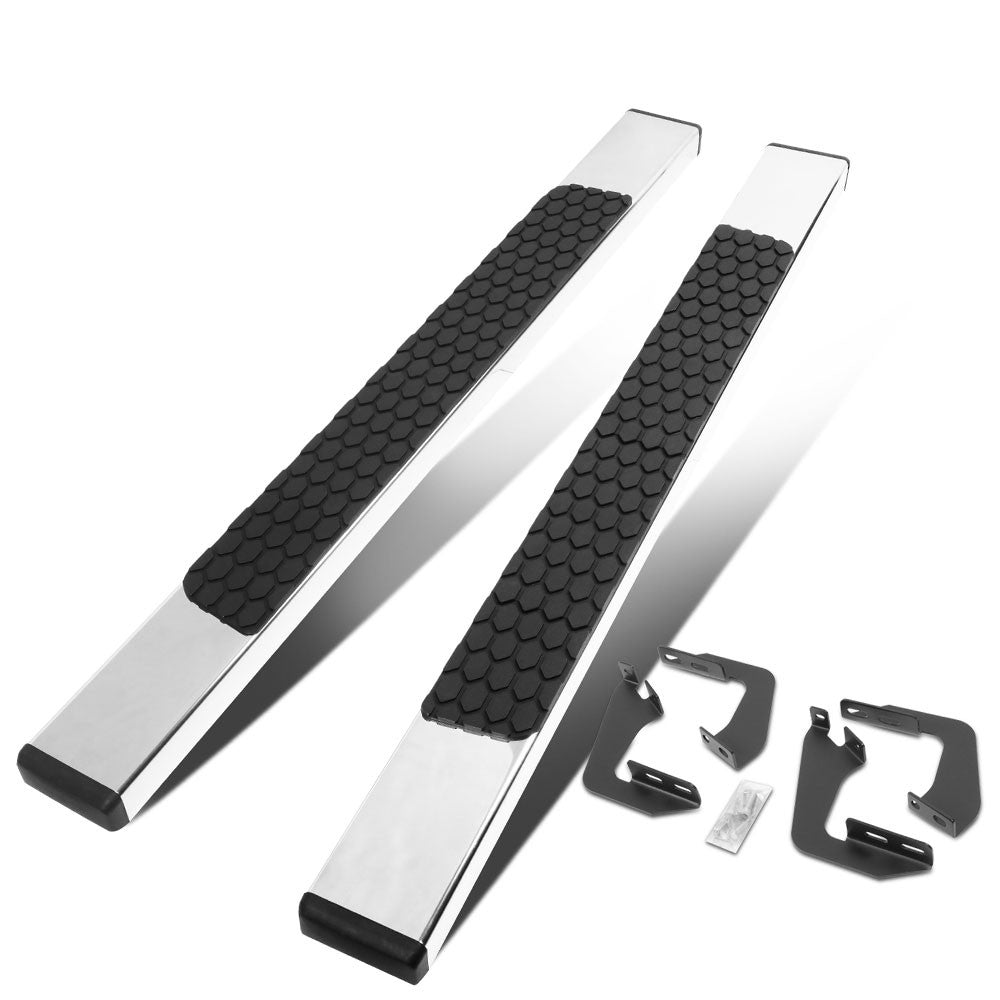 Metal Flat Honeycomb 1 Pad Running Board Nerf Bar 07-17 Tundra Standard Cab BFC-RUNB-Z-8228-SS