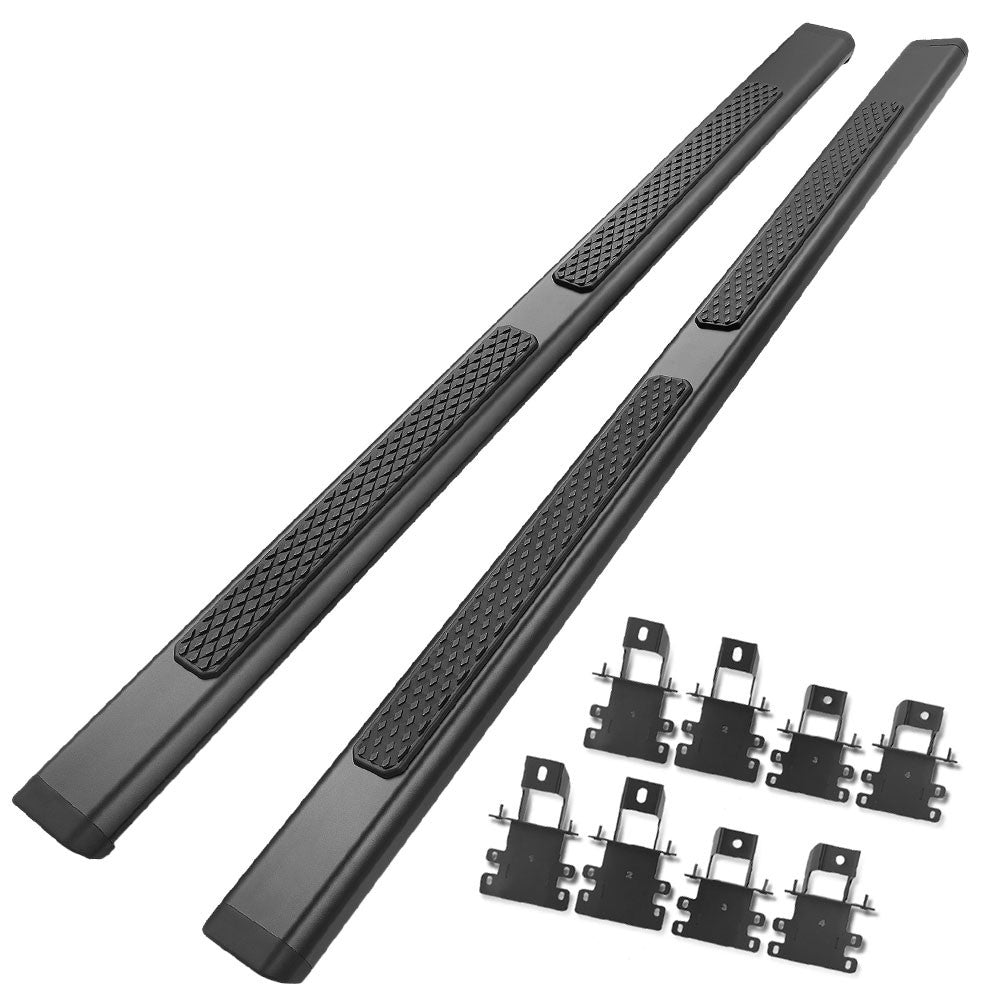 Black 6" Wide Running Board Nerf Step Bar 20+ Jeep Gladiator JT BFC-RUNB-Z-8278