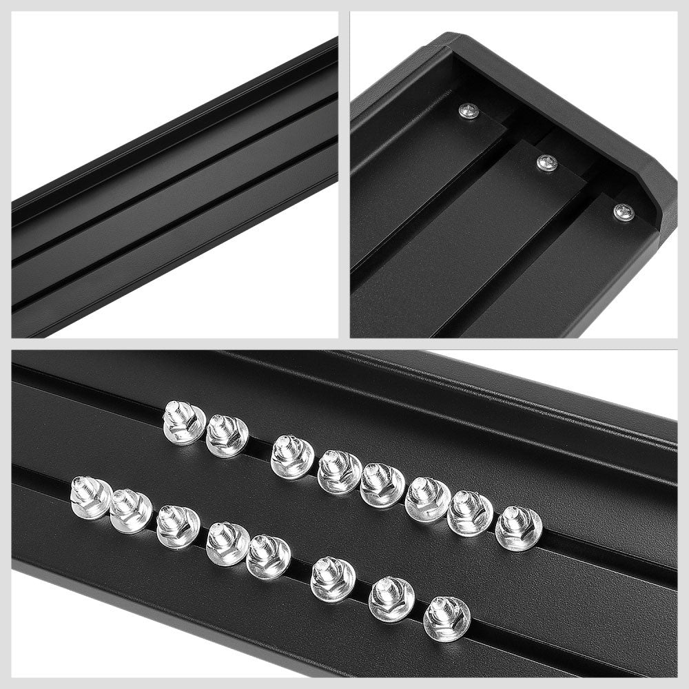 Black 6" Wide Running Board Nerf Step Bar 20+ Jeep Gladiator JT BFC-RUNB-Z-8278