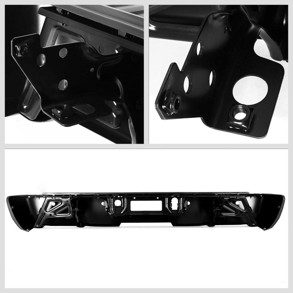 BFC-BUMP-RE-10017 Black Rear Bumper w/Parking Sensor Hole BFC-BUMP-RE-10017