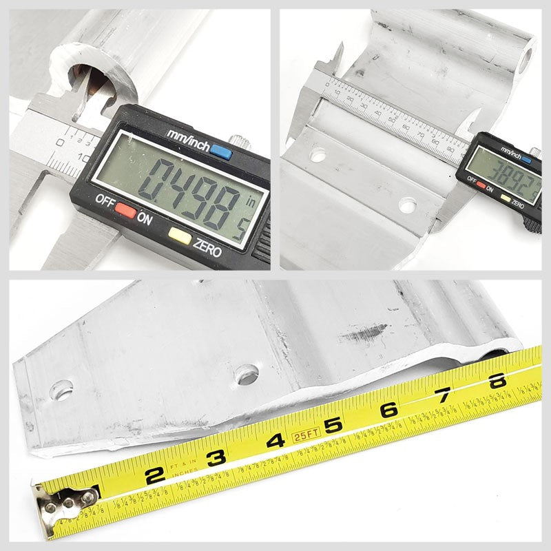 Great Dane Style 3-Hole 3.875" x 8.375" Door Hinge Semi Truck Trailer BFC-TTP-HI-SWH-GD01-X4