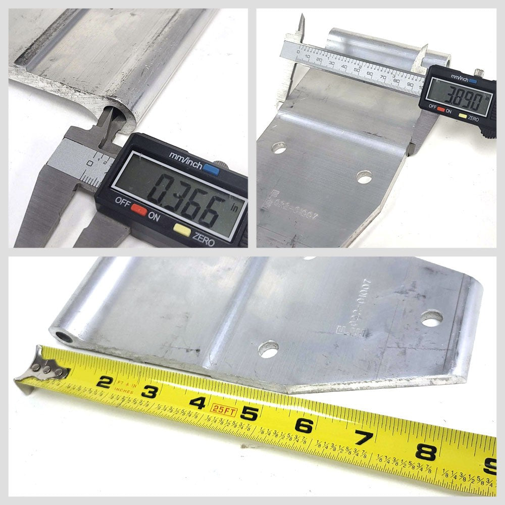 Great Dane Style 3-Hole 3-7/8" x 8-1/4" Door Hinge Semi Truck Trailer BFC-TTP-HI-SWH-GD07-X4