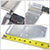 Great Dane Style 3-Hole Hinge 3-7/8" x 8-1/4" Door Hinge BFC-TTP-HI-SWH-GD07