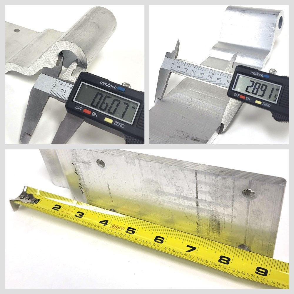 Trailmobile Style 4-Hole Hinge 2-7/8" x 9-1/8" Door Hinge BFC-TTP-HI-SWH-TM01