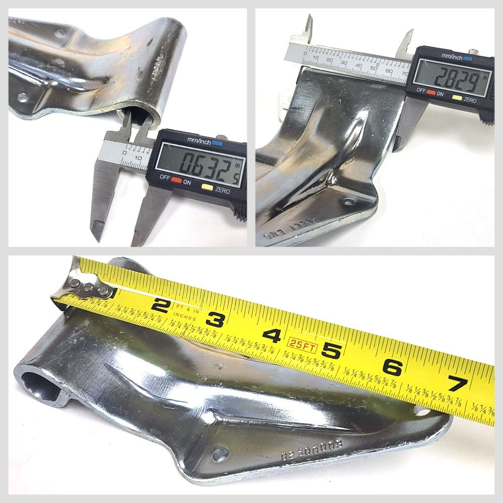 Steel Trailmobile Style 3-Hole Hinge 4" x 7" Door Hinge BFC-TTP-HI-SWH-TM06