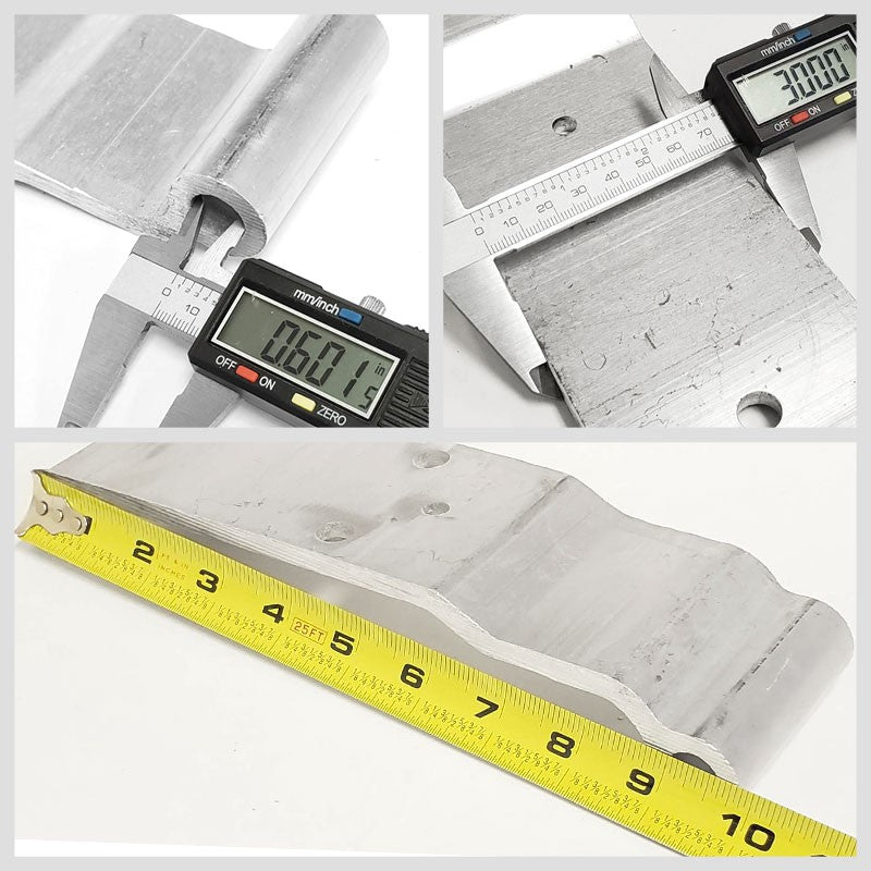 Vanguard Style 3-Hole 3.00" x 9.8125" Door Hinge Semi Truck Trailer BFC-TTP-HI-SWH-VN01-X4