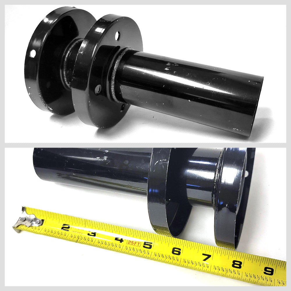 Megan Black Universal Muffler Silencer 4.25" Tip For 2" Inlet Muffler