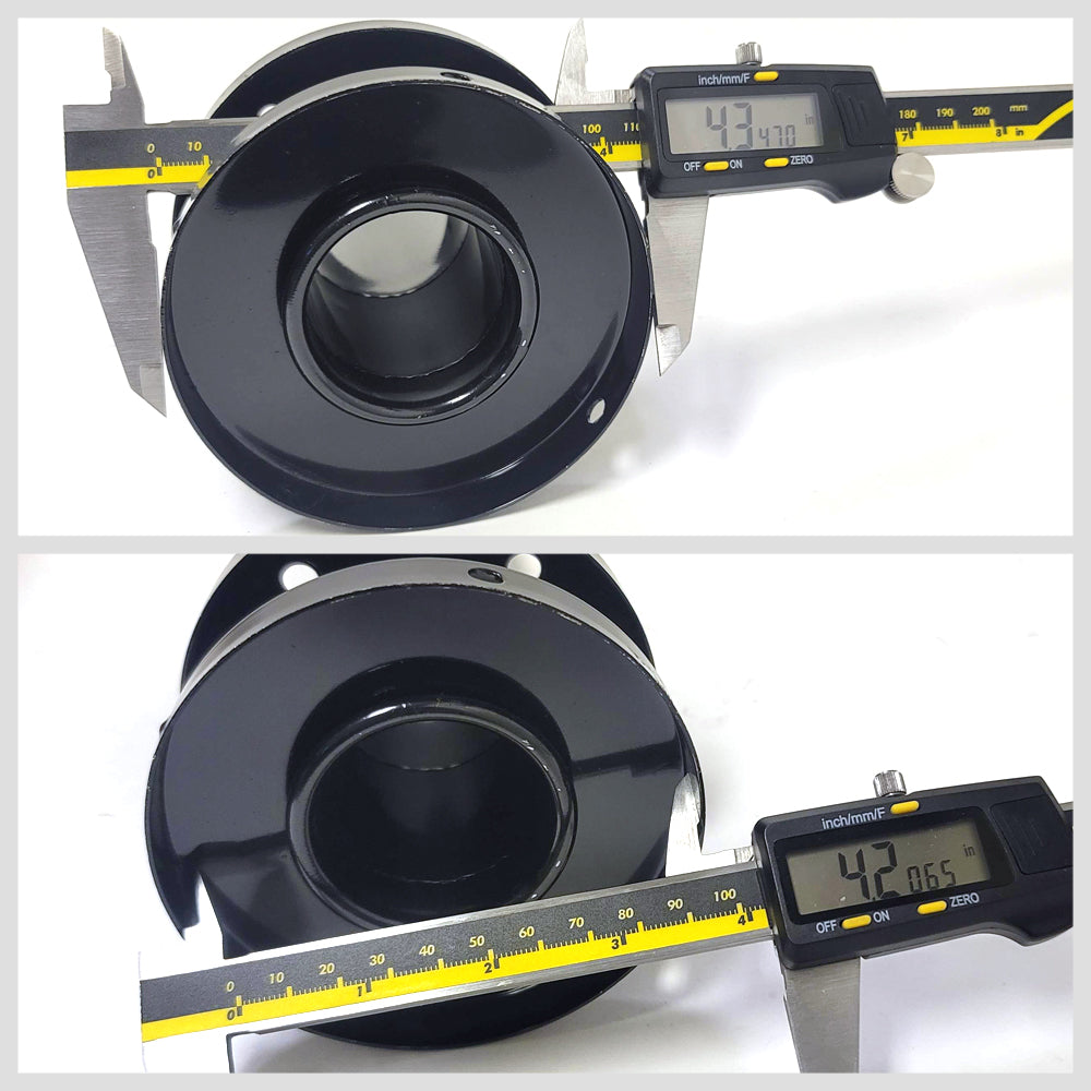 Megan Black Universal Muffler Silencer 4.25" Tip For 2" Inlet Muffler