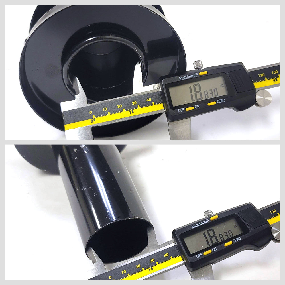 Megan Black Universal Muffler Silencer 4.25" Tip For 2" Inlet Muffler