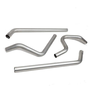 SS Slip-Fit Joints 2.50" Dual Exhaust Muffler-Back Tail Pipe For 87-99 Dakota-Performance-BuildFastCar