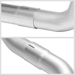 Slip Joint 2.50" Dual Exhaust Muffler-Back Tail Pipe For 99-06 Silverado/Sierra-Performance-BuildFastCar