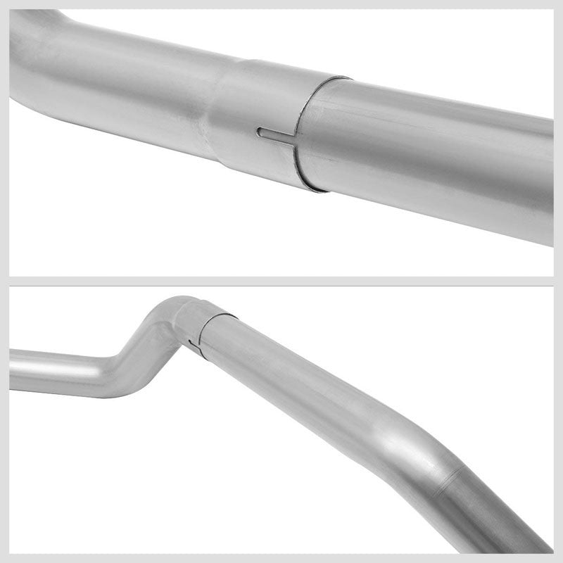 SS Slip-Fit Joints 2.25" Dual Exhaust Muffler-Back Tail Pipe For 91-04 Sonoma-Performance-BuildFastCar