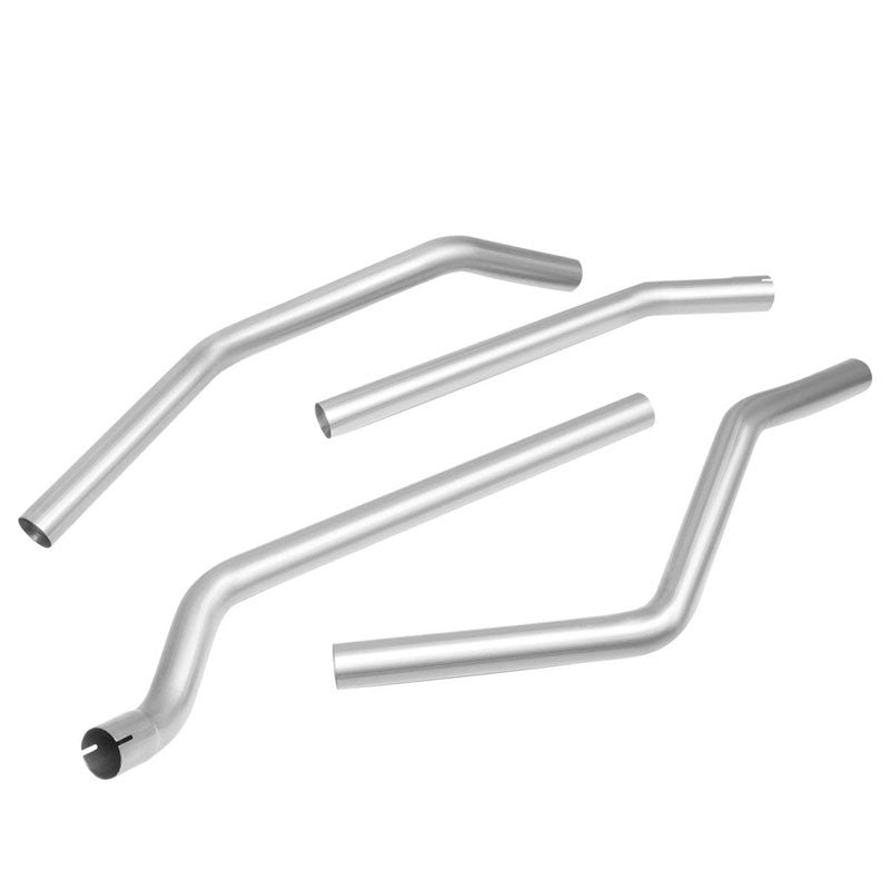 SS Slip-Fit Joints 2.25" Dual Exhaust Muffler-Back Tail Pipe For 91-04 Sonoma-Performance-BuildFastCar