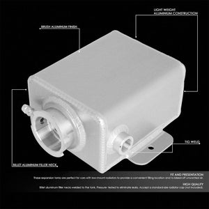 Aluminum 1.25 Qt Expansion Coolant Overflow Tank/Recovery Bottle/Reservoir Can-Performance-BuildFastCar