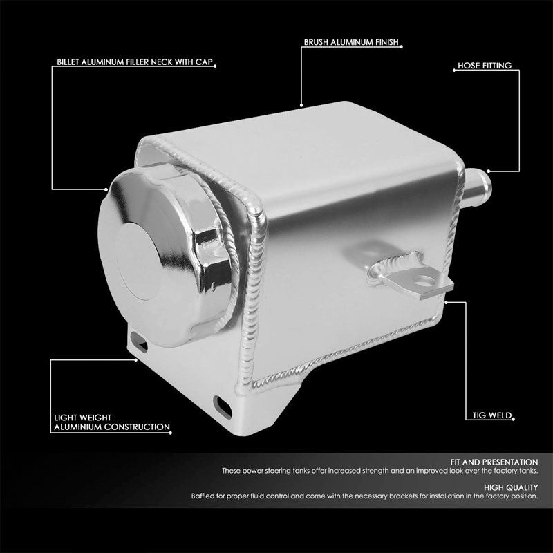 Aluminum Power Steering Fluid Reservoir Tank For 99-04 Mustang V6/V8 SOHC/DOHC-Performance-BuildFastCar