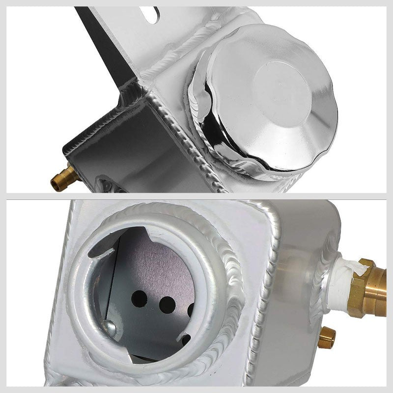 Aluminum Power Steering Fluid Reservoir Tank For 05-18 Mustang V6/V8 SOHC/DOHC-Performance-BuildFastCar