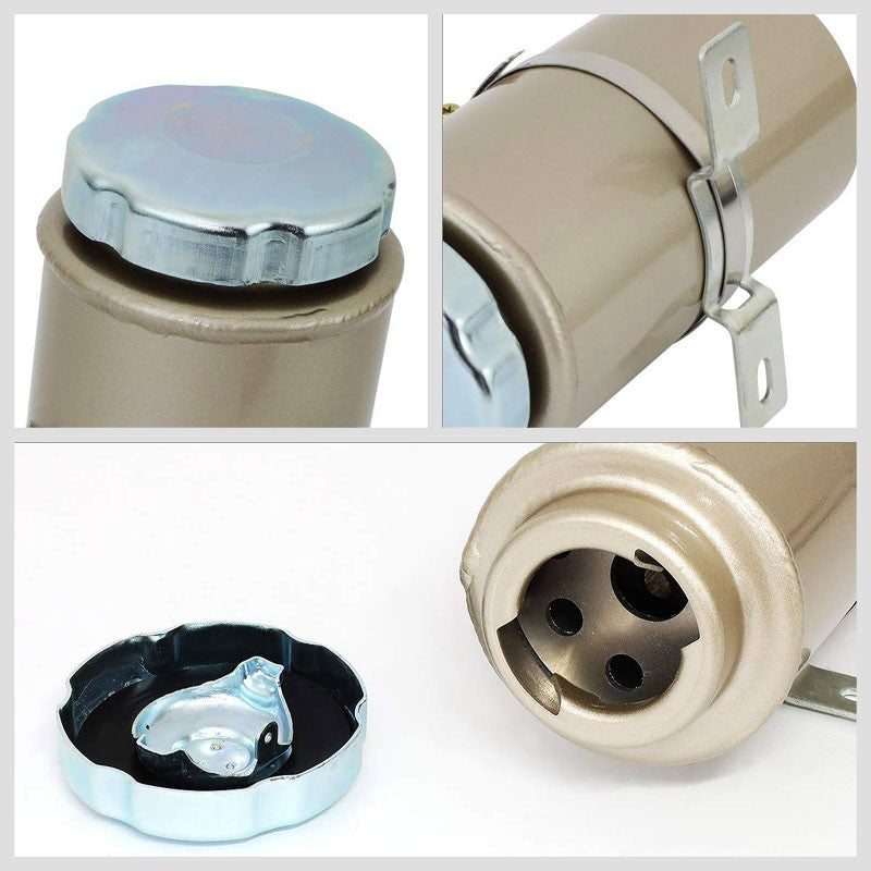 Universal Aluminum Power Steering Fluid Reservoir Replacement Tank/Bottle/Can-External Engine-BuildFastCar