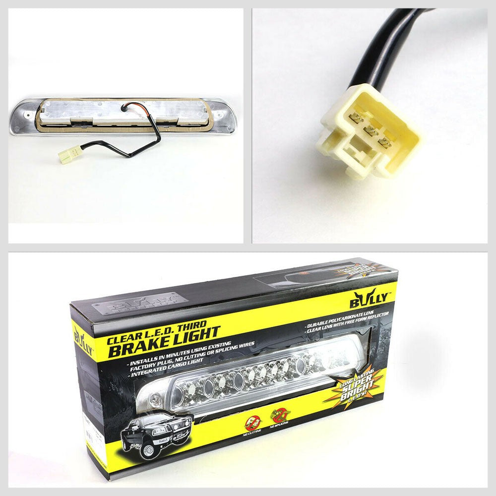 Chrome Clear LED Third Brake Light Cargo Light For 00-06 Toyota Tundra XK30 XK40