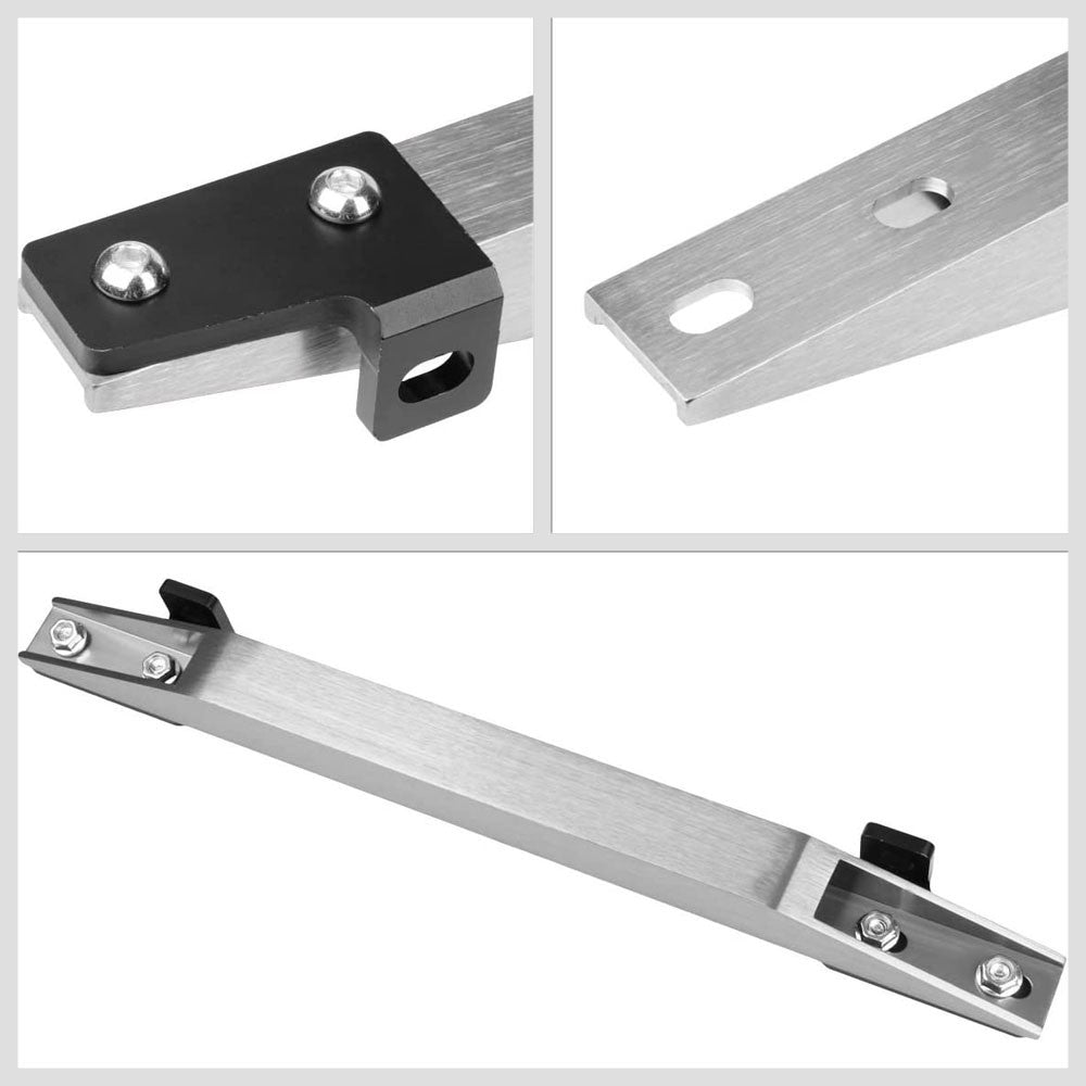 T6061 Aluminum Anodized Silver Rear Lower Subframe Brace Tie Bar For 96-00 Civic