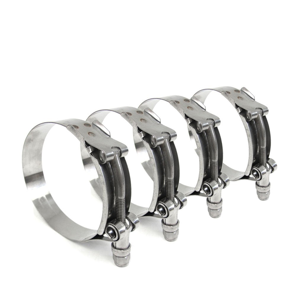 4x HPS 2.5&quot;-2.8&quot; (63mm-71mm) Marine 316 Stainless Steel T-Bolt Hose Clamp-Performance-BuildFastCar