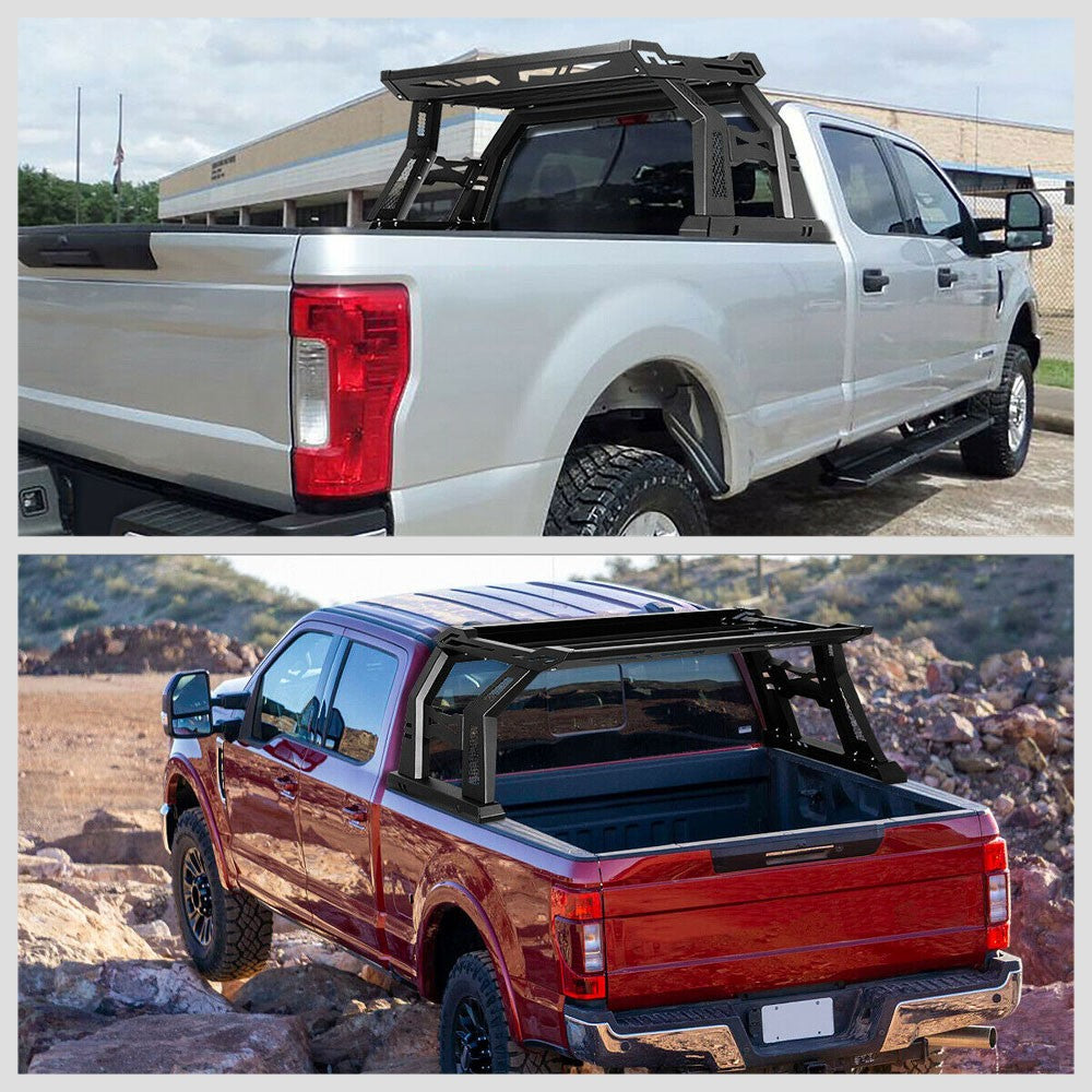 Black Rear Truck Bed Roll Bar Cargo Rack For 99-20 Ford F-250 F350 Super Duty