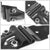 6X Black Roll Up End Hinge+1.00" Steel Roller For Freight Trailer Roll Up Door-Door Systems-BuildFastCar-BFC-TTP-MSC-HIROL-0004-X6
