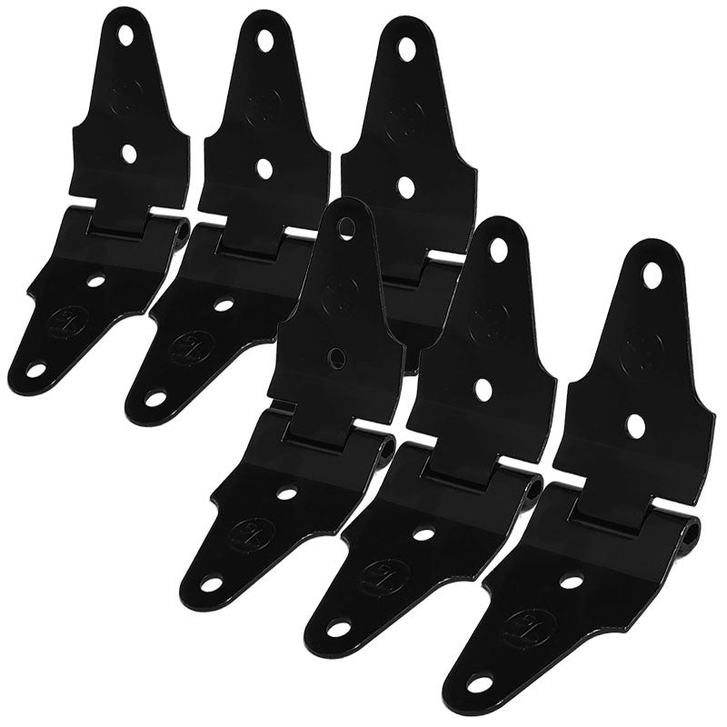 6X Black Transglobal Roll Center 2" Width Hinge For Freight Trailer Roll-Up Door-Door Systems-BuildFastCar-BFC-TTP-HI-TRGBL-15-X6