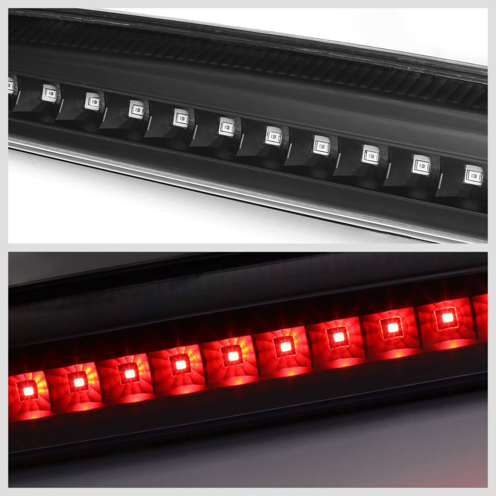 Full LED Tailgate Brake Light Clear Len Black Housing For 03-06 Ram 2500 3500