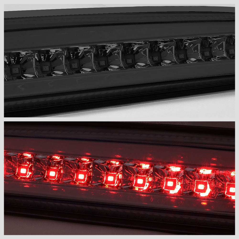 Full LED Tailgate Brake Light Smoked Len Chrome Housing For 03-06 Ram 2500 3500