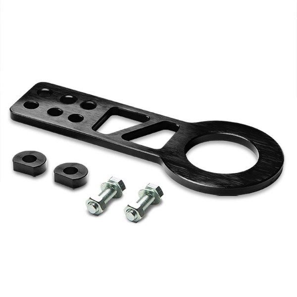 2.25" Front Black Billet Style Aluminum Racing Tow Hook Kit For USDM/JDM Model-Exterior-BuildFastCar