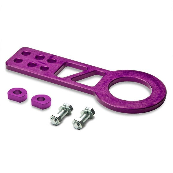 2.25" Front Purple Billet Style Aluminum Racing Tow Hook Kit For USDM/JDM Model-Exterior-BuildFastCar
