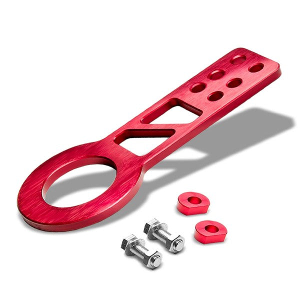 2.25" Front Red Billet Style Aluminum Racing Tow Hook Kit For USDM/JDM Model-Exterior-BuildFastCar