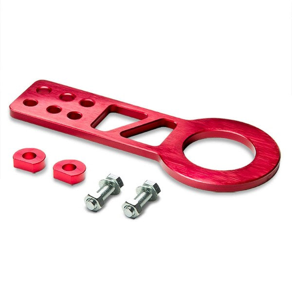 2.25" Front Red Billet Style Aluminum Racing Tow Hook Kit For USDM/JDM Model-Exterior-BuildFastCar