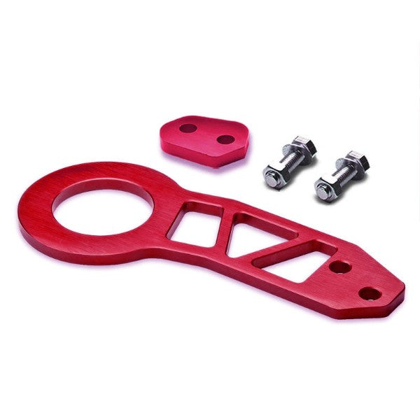 2.25" Rear Red Billet Style Aluminum Racing Tow Hook Kit For USDM/JDM Model-Exterior-BuildFastCar