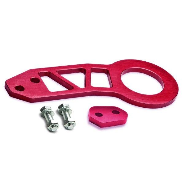 2.25" Rear Red Billet Style Aluminum Racing Tow Hook Kit For USDM/JDM Model-Exterior-BuildFastCar