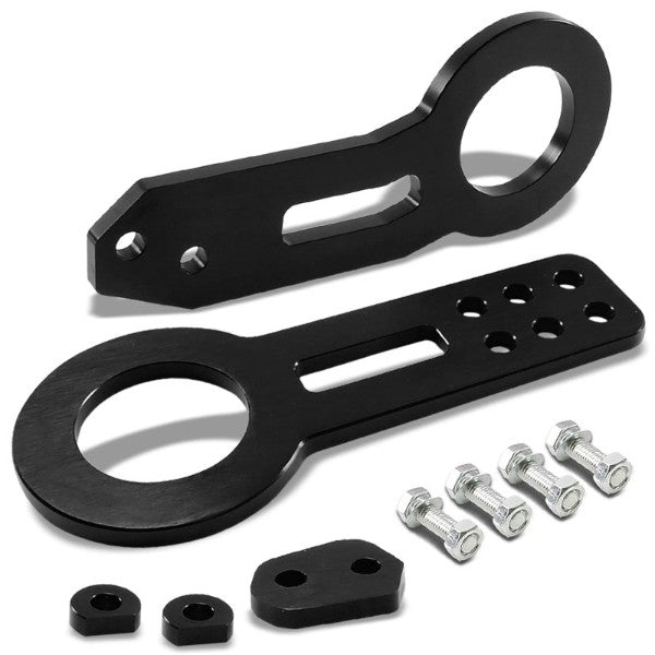 2.45" Front/Rear Black Billet Style Aluminum Racing Tow Hook For USDM/JDM Model-Exterior-BuildFastCar