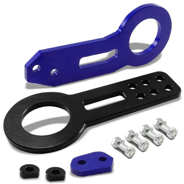 2.45" Front/Rear Black/Blue Billet Aluminum Racing Tow Hook For USDM/JDM Model-Exterior-BuildFastCar