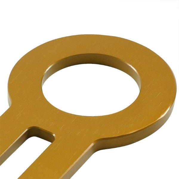2.45" Front Gold Billet Style Aluminum Racing Tow Hook Kit For USDM/JDM Model-Exterior-BuildFastCar