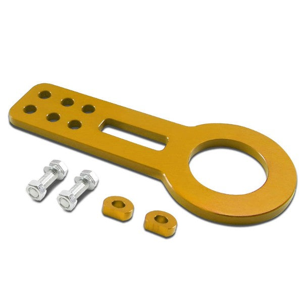 2.45" Front Gold Billet Style Aluminum Racing Tow Hook Kit For USDM/JDM Model-Exterior-BuildFastCar