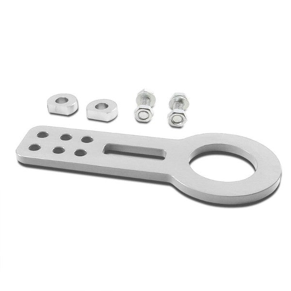 2.45" Front/Rear Silver Billet Style Aluminum Racing Tow Hook For USDM/JDM Model-Exterior-BuildFastCar
