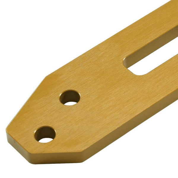 2.45" Front/Rear Blue/Gold Billet Aluminum Racing Tow Hook For USDM/JDM Model-Exterior-BuildFastCar