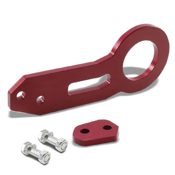 2.45" Rear Red Billet Style Aluminum Racing Tow Hook Kit For USDM/JDM Model-Exterior-BuildFastCar