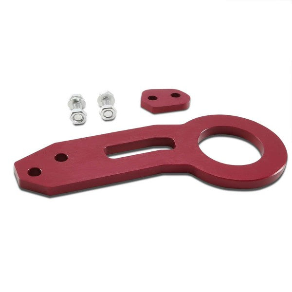 2.45" Front/Rear Black/Red Billet Aluminum Racing Tow Hook For USDM/JDM Model-Exterior-BuildFastCar