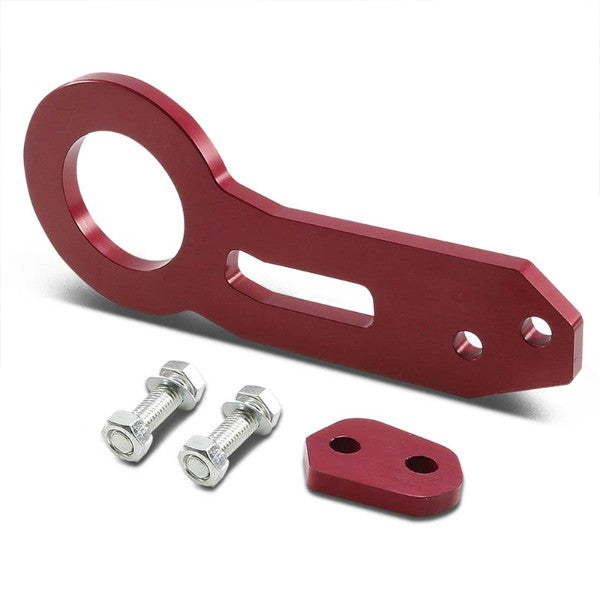2.45" Rear Red Billet Style Aluminum Racing Tow Hook Kit For USDM/JDM Model-Exterior-BuildFastCar