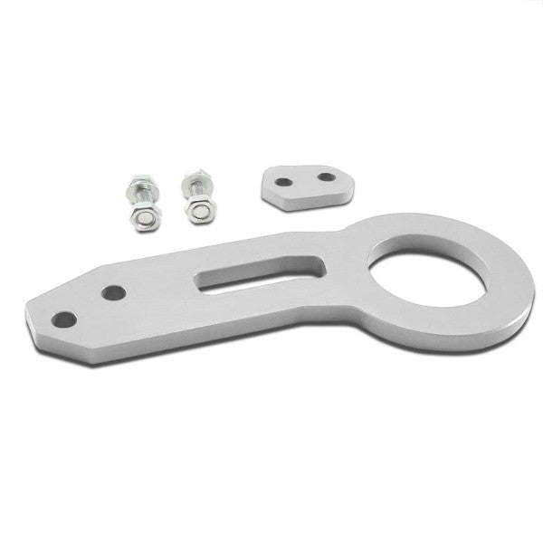 2.45" Front/Rear Silver Billet Style Aluminum Racing Tow Hook For USDM/JDM Model-Exterior-BuildFastCar