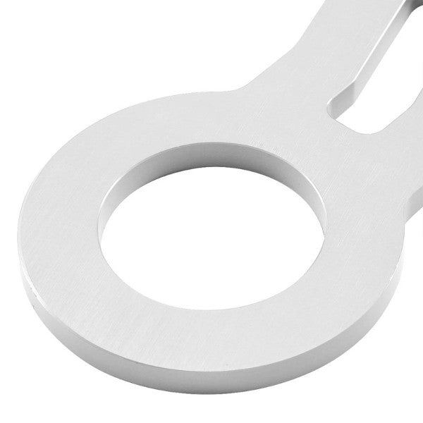 2.45" Front/Rear Black/Silver Billet Aluminum Racing Tow Hook For USDM/JDM Model-Exterior-BuildFastCar
