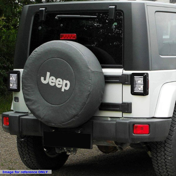 Clear Lens Chrome Housing Red/White 3D LED Tail Lights For 07-18 Jeep Wrangler-Lighting-BuildFastCar