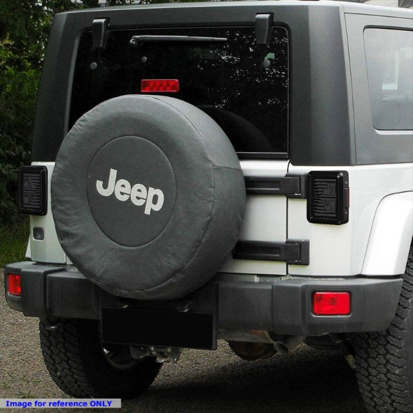 Smoke Lens Chrome Housing Red/White 3D LED Tail Lights For 07-18 Jeep Wrangler-Lighting-BuildFastCar